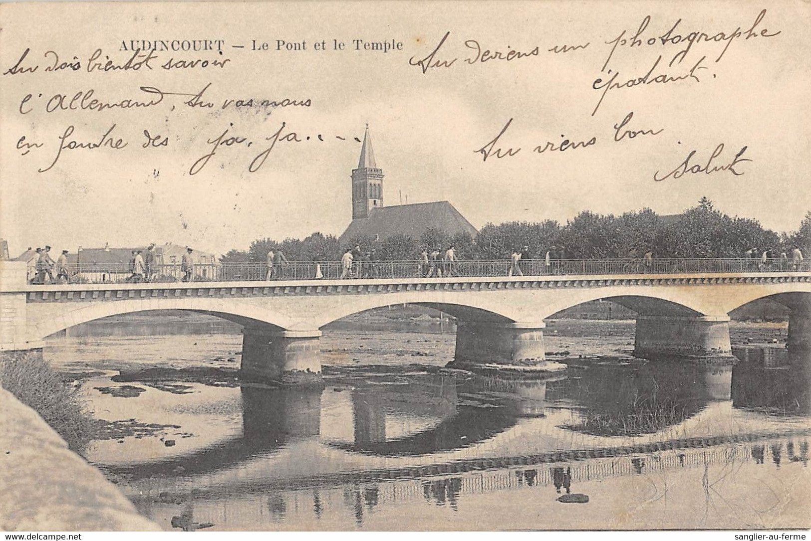 CPA 25 AUDINCOURT LE PONT ET LE TEMPLE - Autres & Non Classés