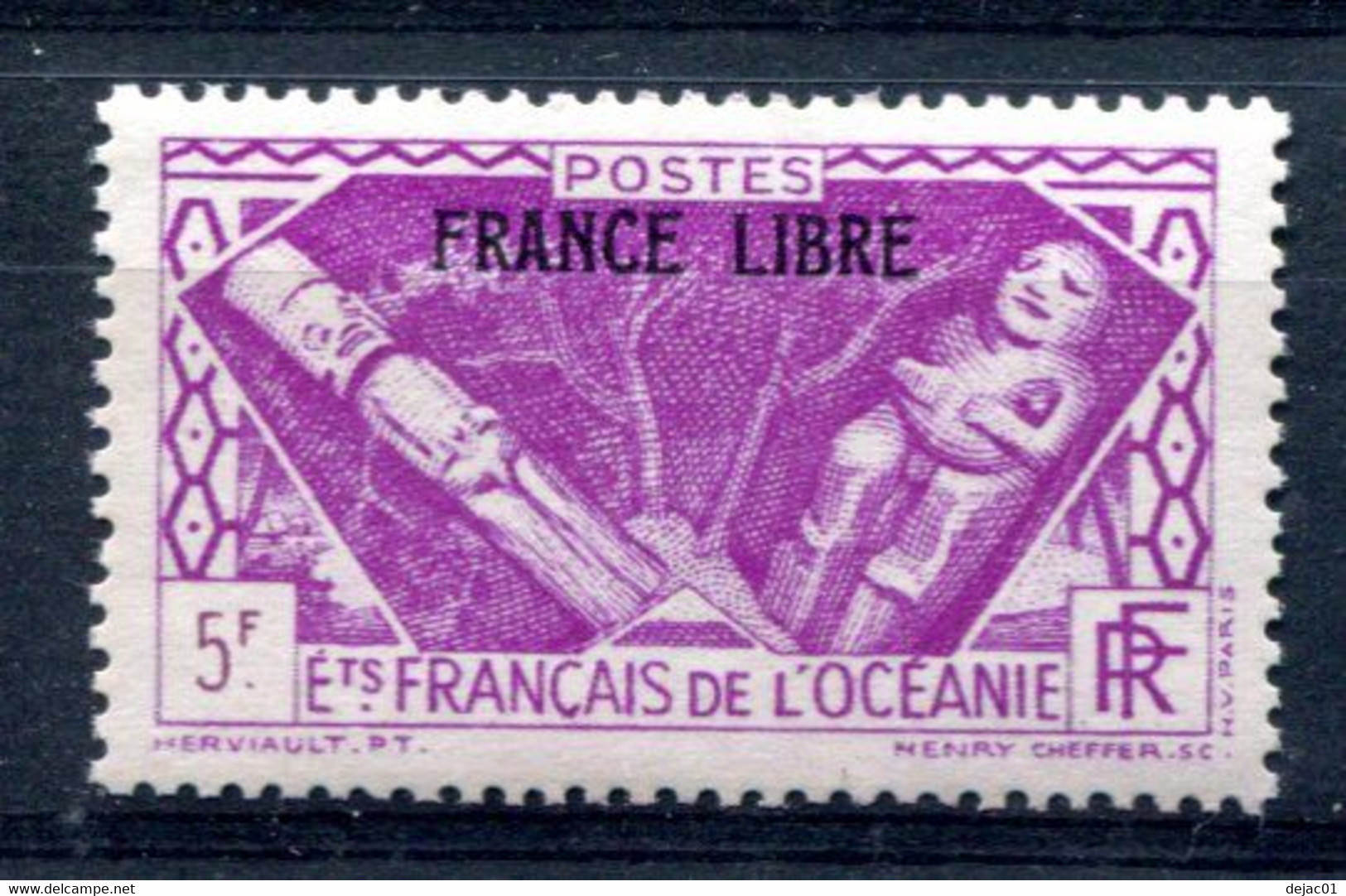 OCEANIE Surcharge France Libre Yvert 147 Neuf XXX - T 1049 - Ungebraucht