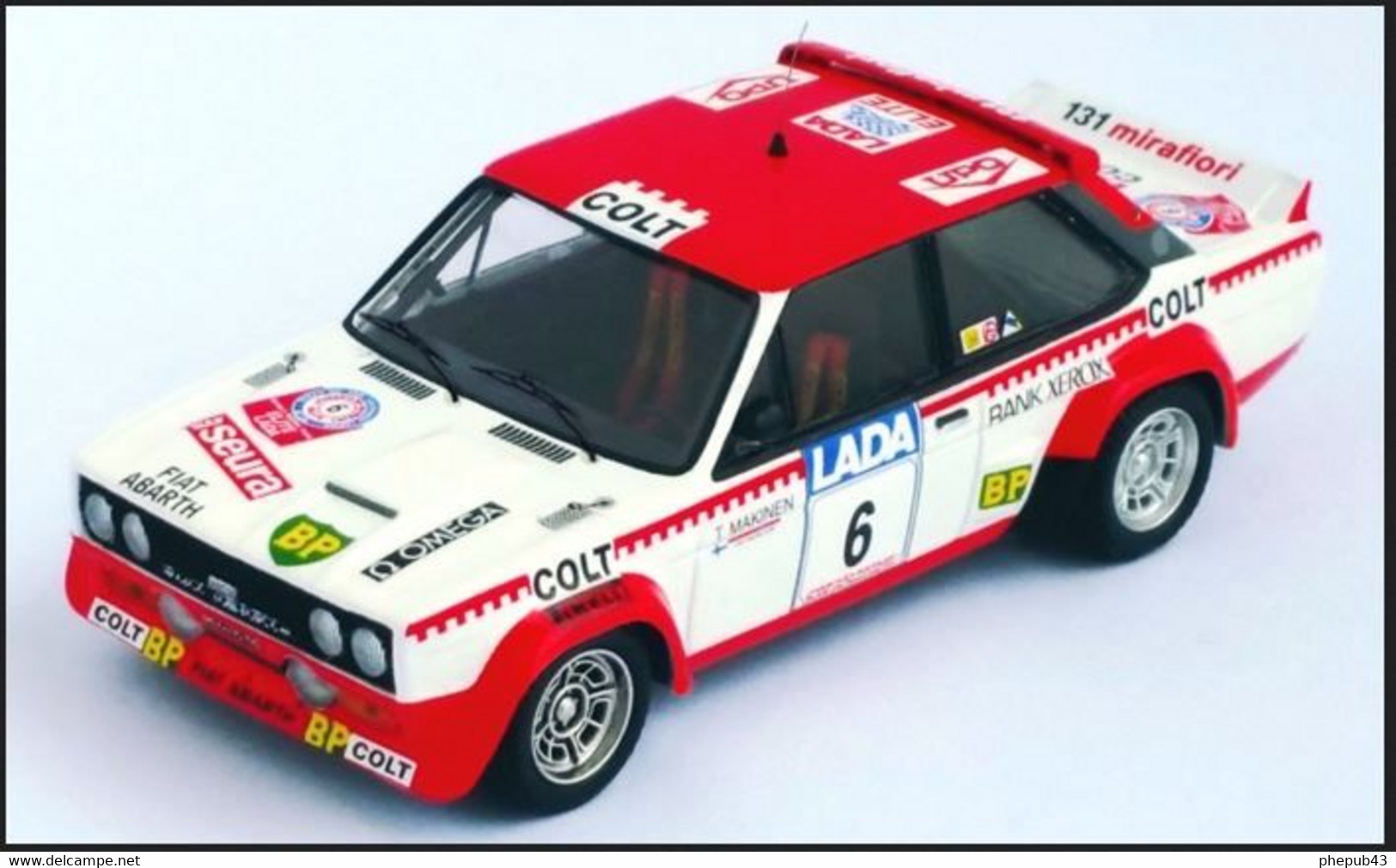 Fiat 131 Abarth - Timo Makinen/H. Liddon - 1000 Lacs 1977 #6 - Troféu - Trofeu