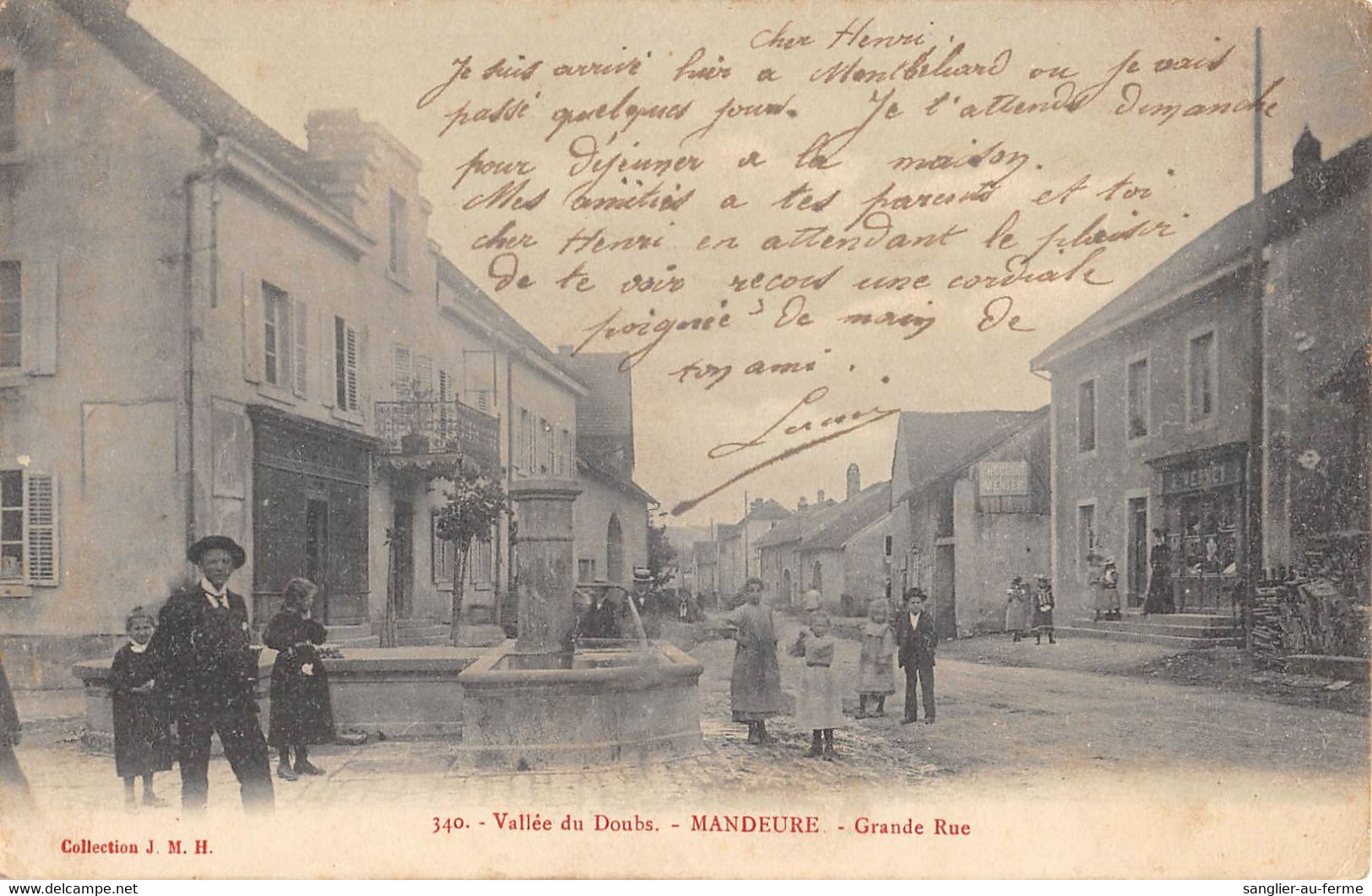 CPA 25 MANDEURE GRANDE RUE - Autres & Non Classés