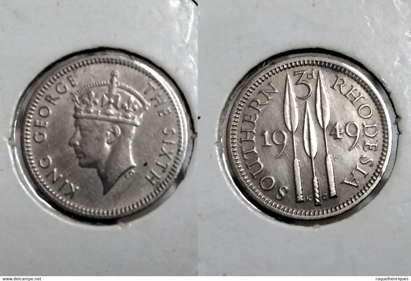 SOUTHERN RHODESIA 3 PENCE 1949 Km# 20 (G#08-9) - Rhodésie