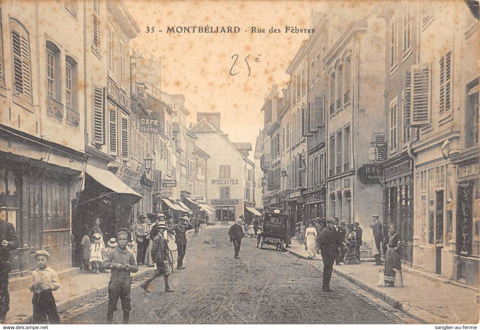 CPA 25 MONTBELIARD RUE DES FEBVRES - Montbéliard