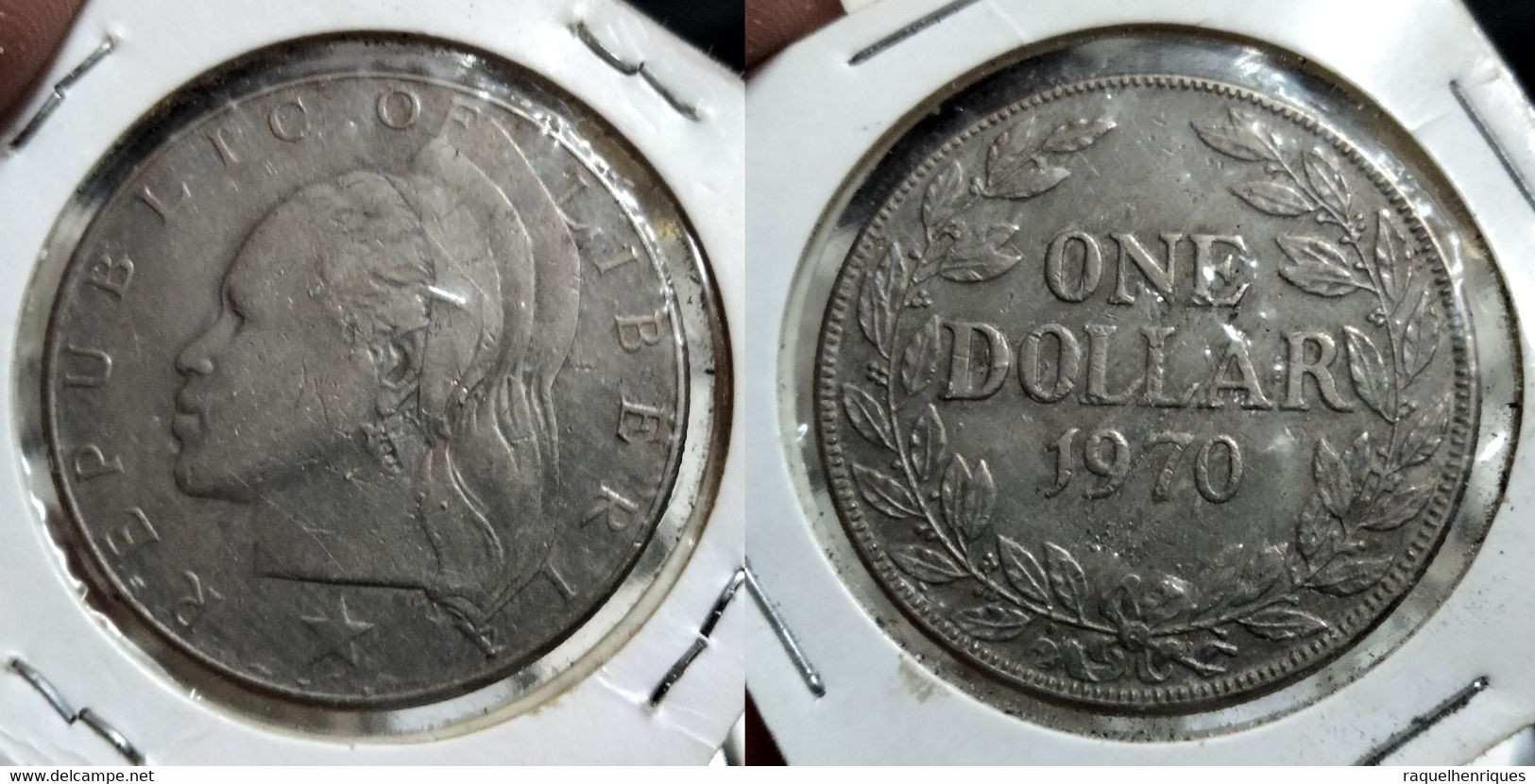 LIBERIA ONE DOLLAR 1970 Km# 18a.2 (G#08-29) - Liberia