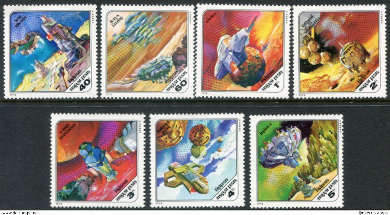 HUNGARY 1978 Future Space Exploration MNH /**.  Michel 3265-71 - Ungebraucht