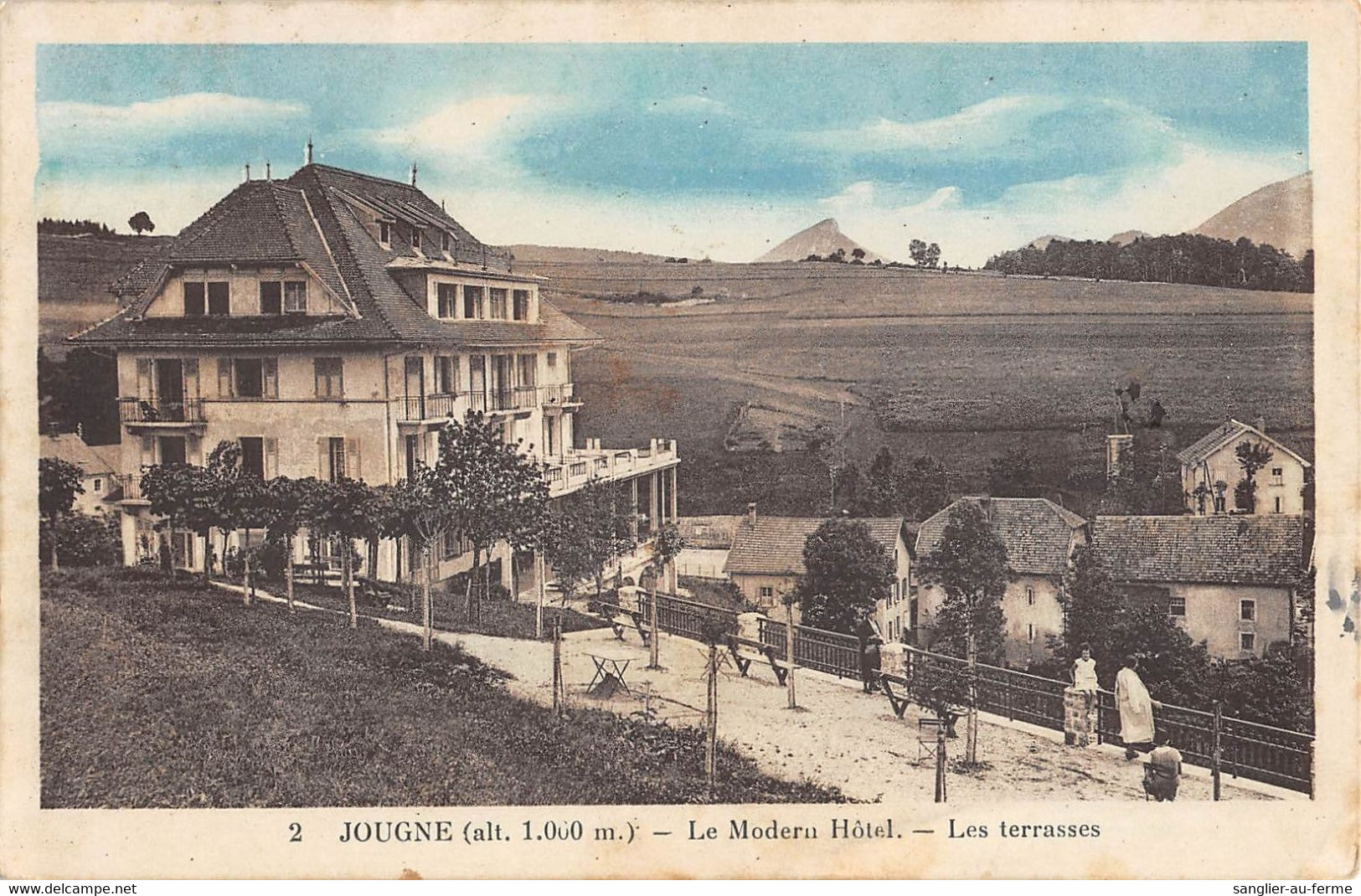 CPA 25 JOUGNE LE MODERN HOTEL LES TERRASSES - Sonstige & Ohne Zuordnung