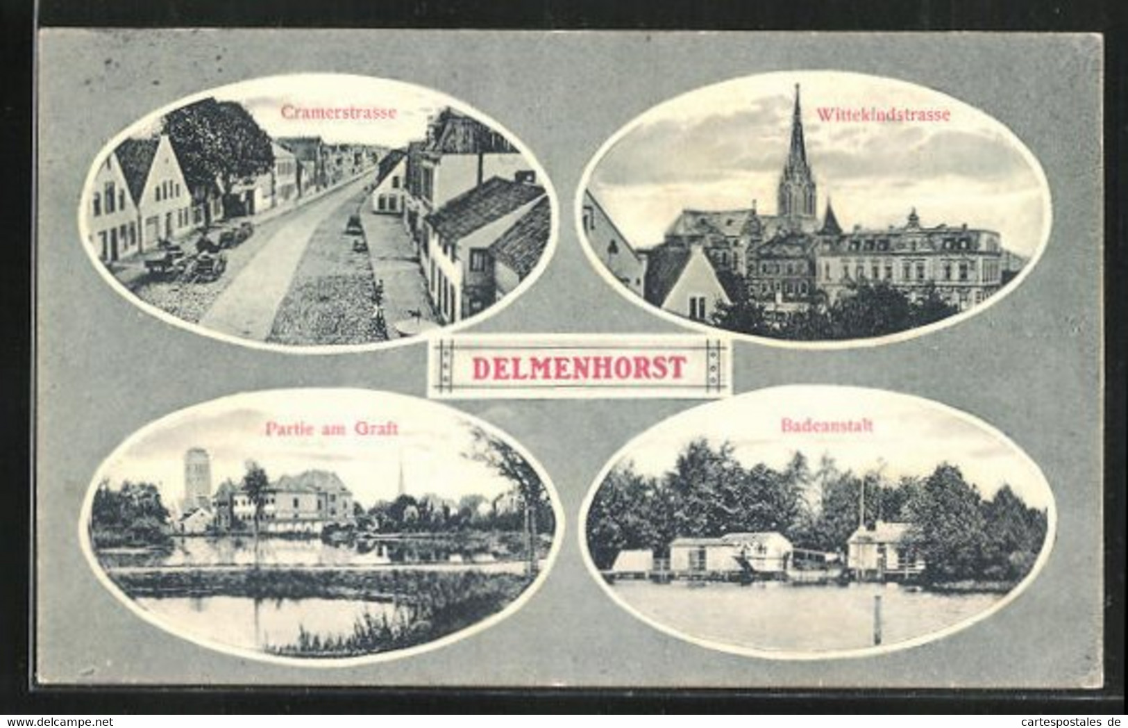 AK Delmenhorst, Cramerstrasse, Wittekindstrasse - Delmenhorst