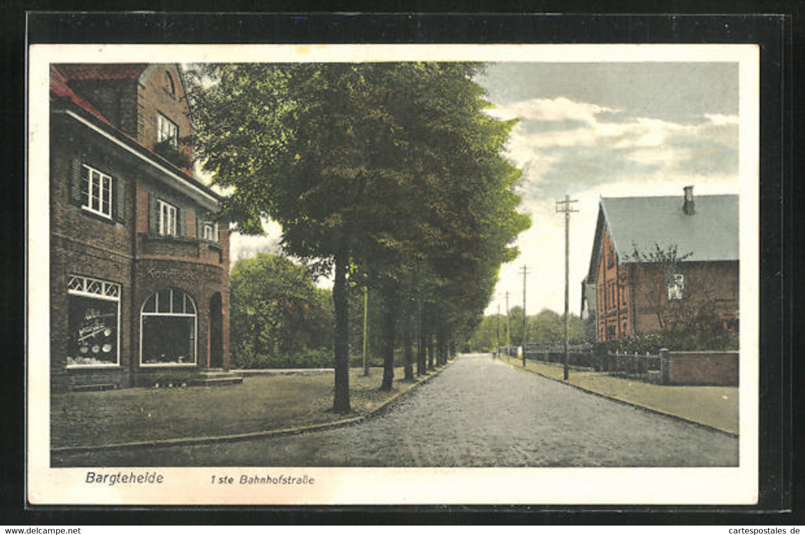 AK Bargteheide, 1ste. Bahnhofstrasse - Bargteheide