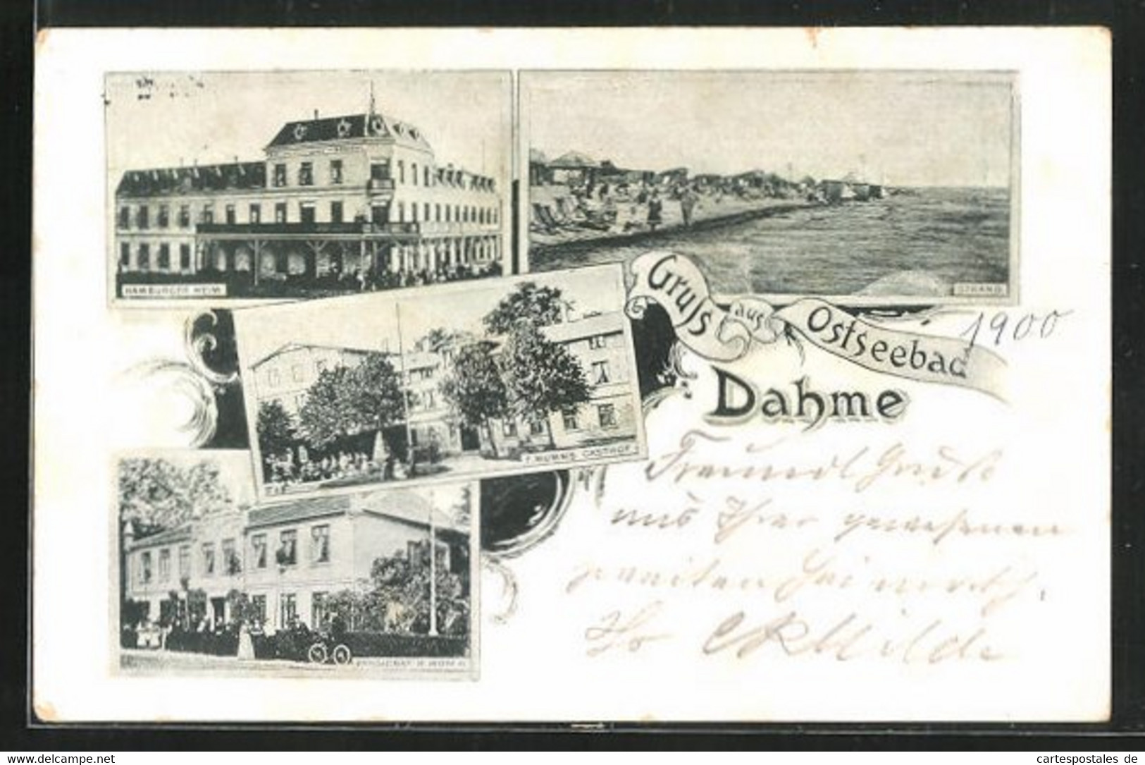 AK Dahme, Gasthof F. Mumm, Pensionat F. Mumm, Hamburger Heim - Dahme