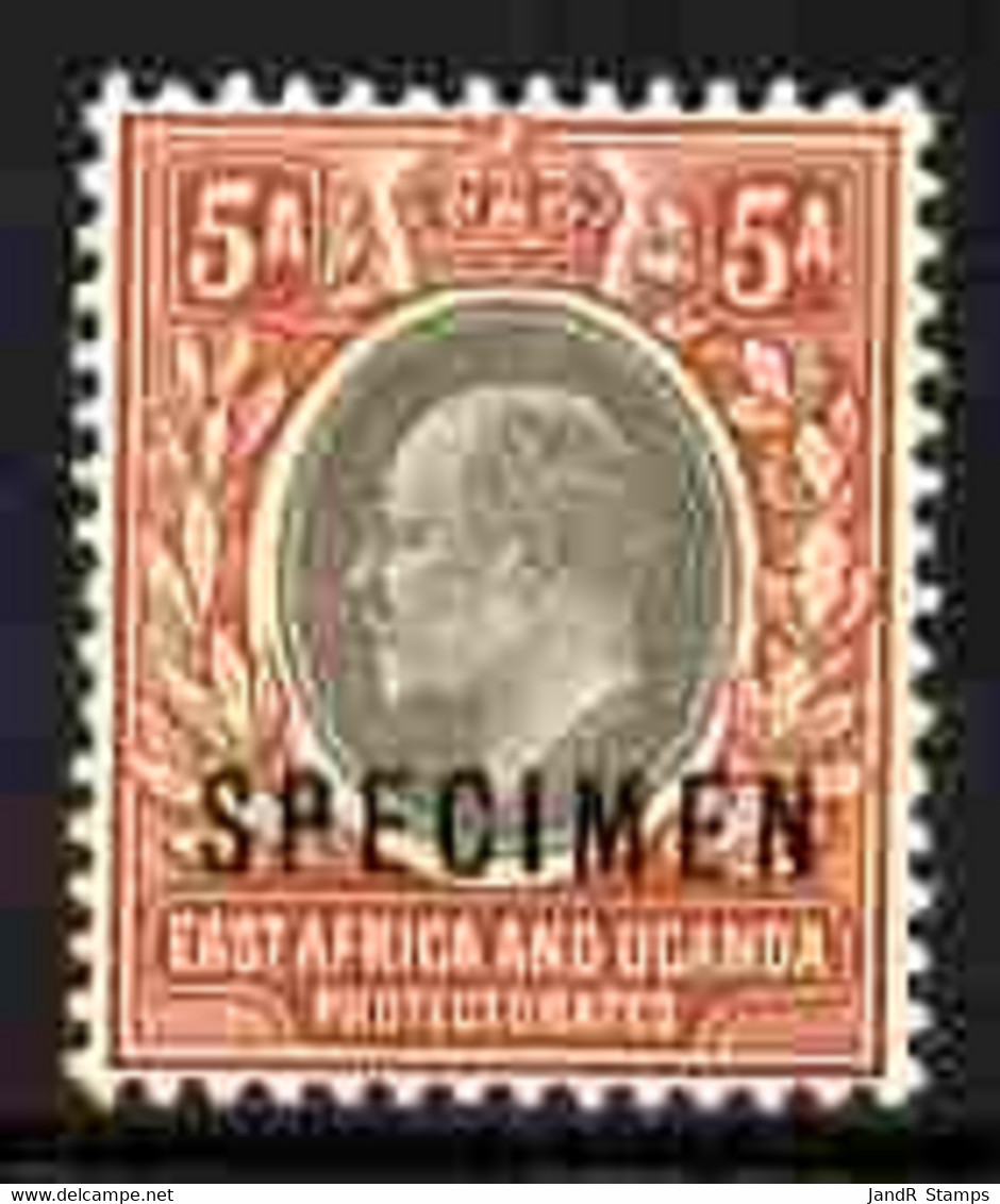 Kenya, Uganda & Tanganyika 1903-04 KE7 Crown CA 5a Overprinted SPECIMEN Fresh With Gum SG 7s (only About 750 Produced) - Other & Unclassified