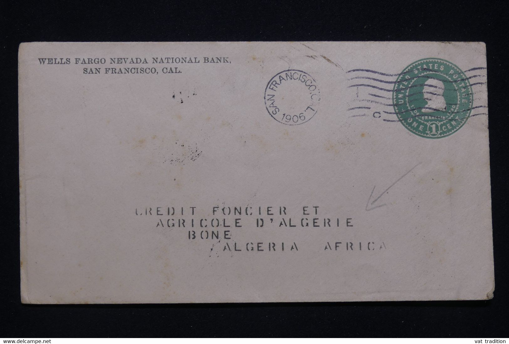 ETATS UNIS - Entier Postal Commercial De San Francisco En 1906 Pour Bône ( Algérie ) - L 100199 - 1901-20