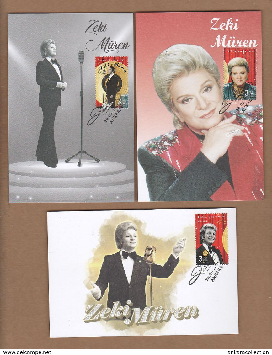 AC - TURKEY MAXIMUM CARDS - TURKEY MAXIMUM CARDS ZEKI MUREN SINGER ANKARA, 26 MAY 2021 - Tarjetas – Máxima