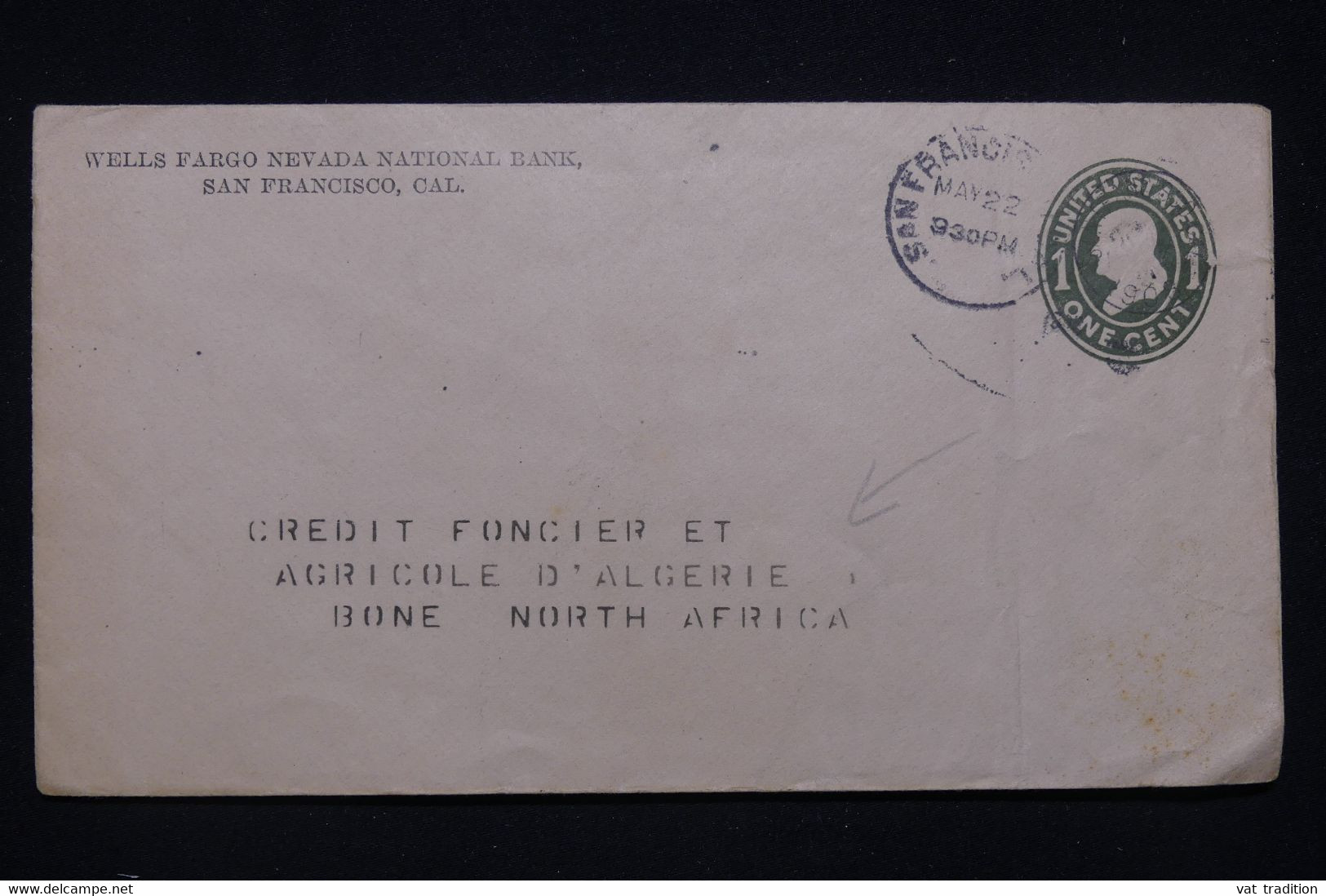 ETATS UNIS - Entier Postal Commercial De San Francisco En 1906 Pour Bône ( Algérie ) - L 100204 - 1901-20