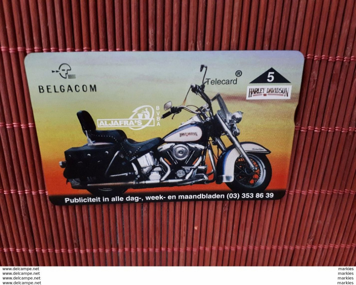 Harley  Davidson Phonecard 512 L(Mint Neuve)  Rare ! - Motorbikes