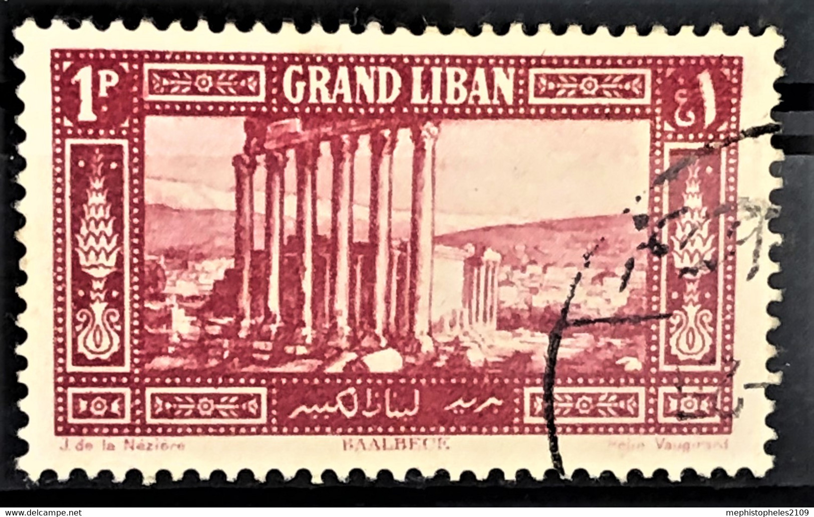 GRAND LIBAN 1925 - Canceled - YT 54 - 1P - Gebraucht