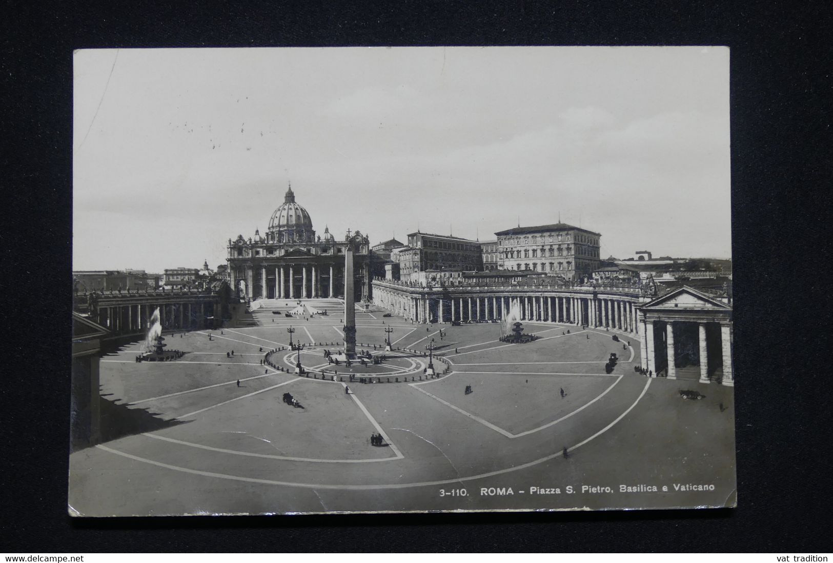 VATICAN - Affranchissement Surchargés Sur Carte Postale En 1950 Pour La France - L 100238 - Storia Postale