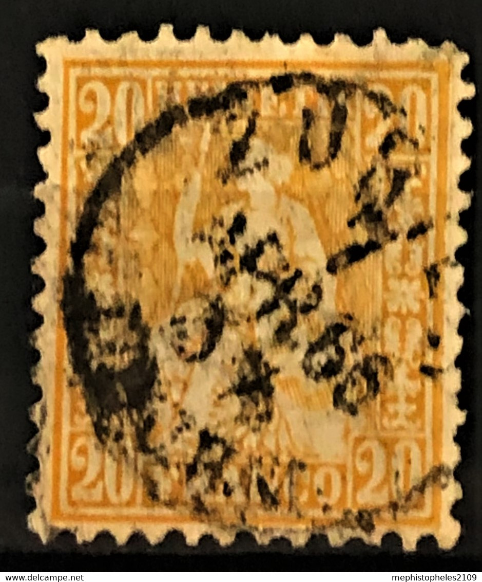 SWITZERAND 1862 - Canceled - Sc# 45a - 20r - Used Stamps