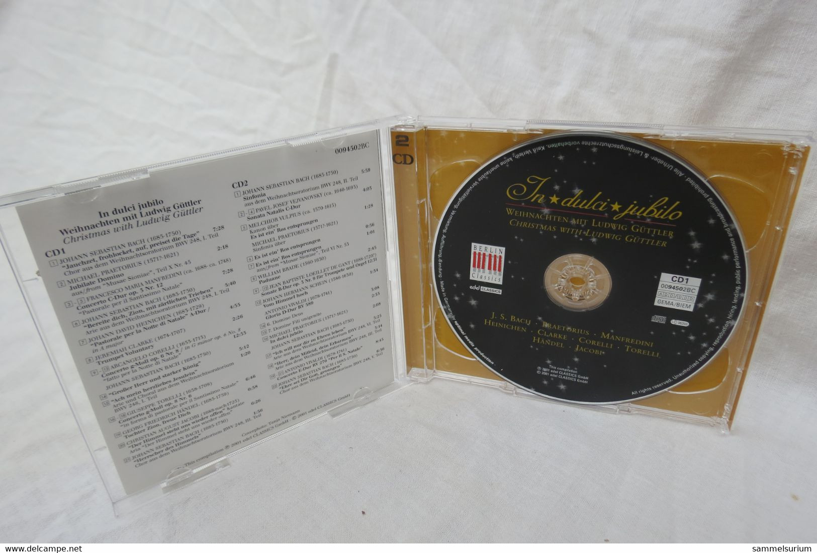 2 CDs "Ludwig Güttler" In Dulci Jubilo, Weihnachten Mit Ludwig Güttler, Signierte CD-Hülle - Christmas Carols