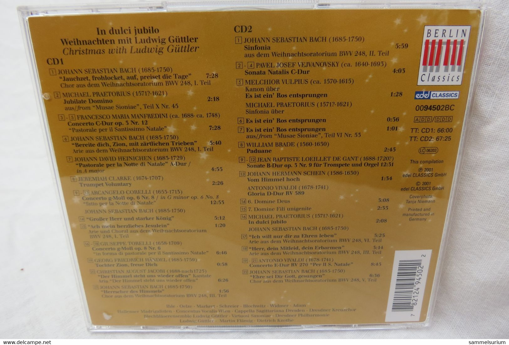 2 CDs "Ludwig Güttler" In Dulci Jubilo, Weihnachten Mit Ludwig Güttler, Signierte CD-Hülle - Navidad