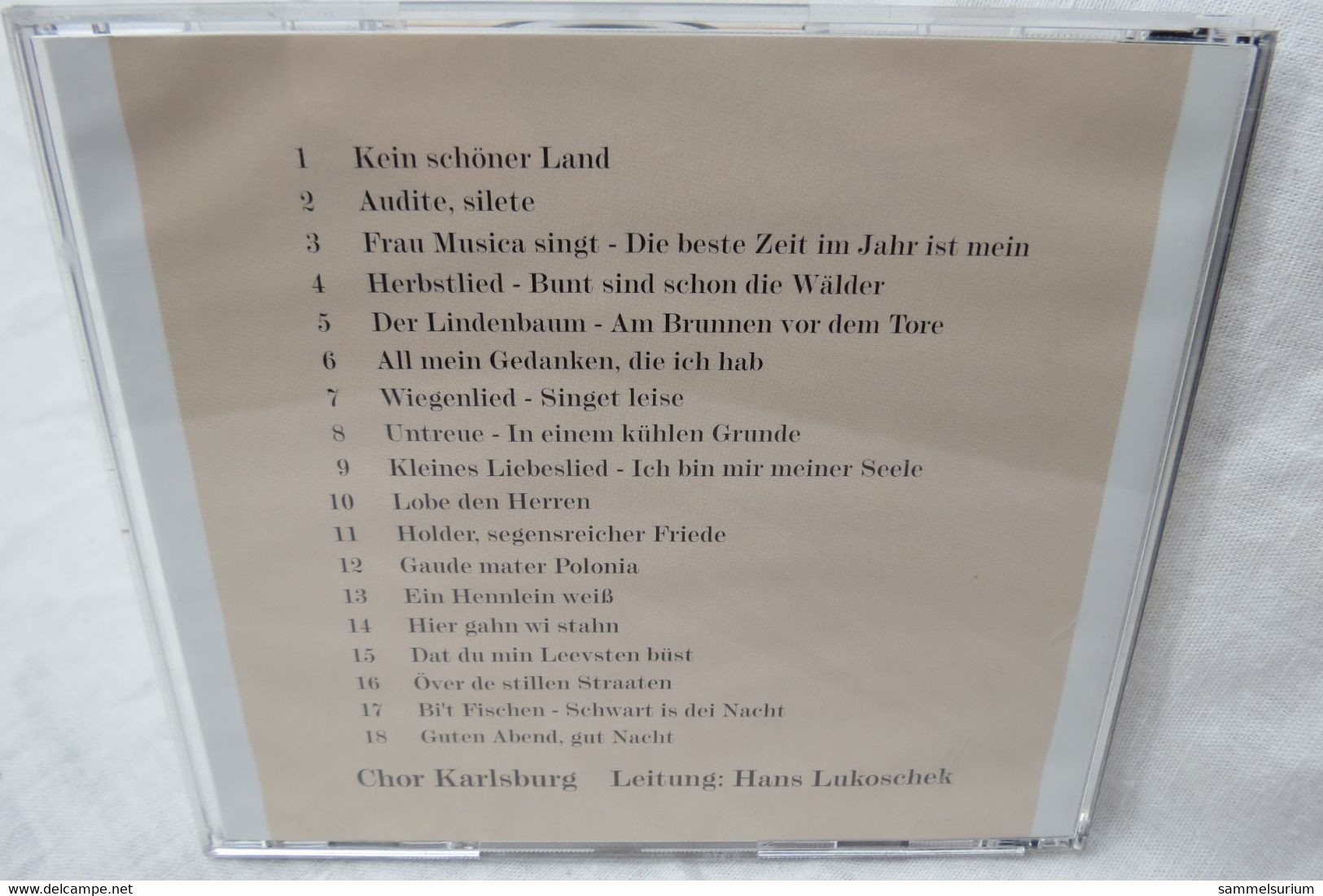 CD "Kein Schöner Land" Chor Karlsburg Singt Alte Und Neue Lieder - Otros - Canción Alemana