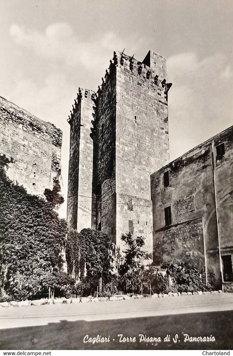 Cartolina - Cagliari - Torre Pisana Di S. Pancrazio - 1965 Ca. - Cagliari