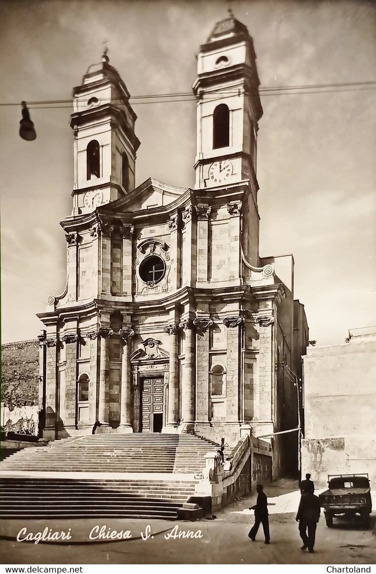 Cartolina - Cagliari - Chiesa S. Anna - 1965 Ca. - Cagliari