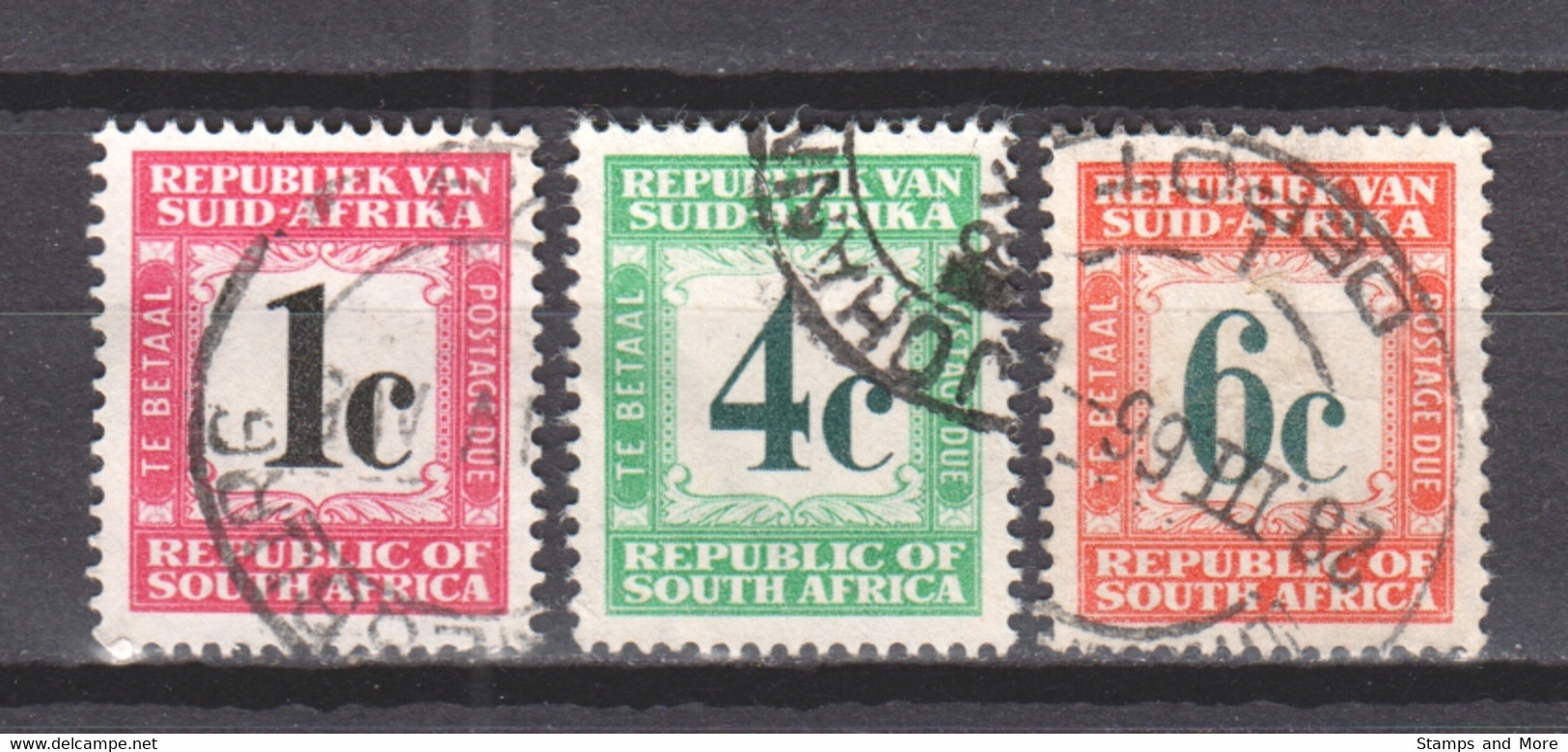 South Africa 1961 Porto Mi 51-53 Canceled - Impuestos