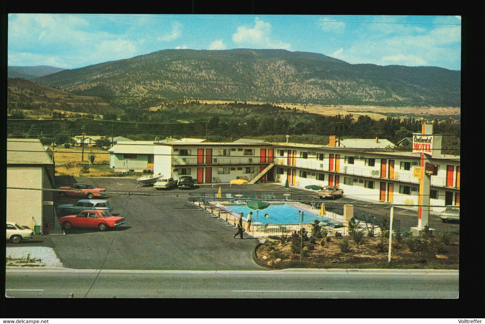 Foto AK The Continental Motel Skaha Lake Rd. Penticton British Columbia Canada, US Cars Oldtimer, Old Cars - Penticton