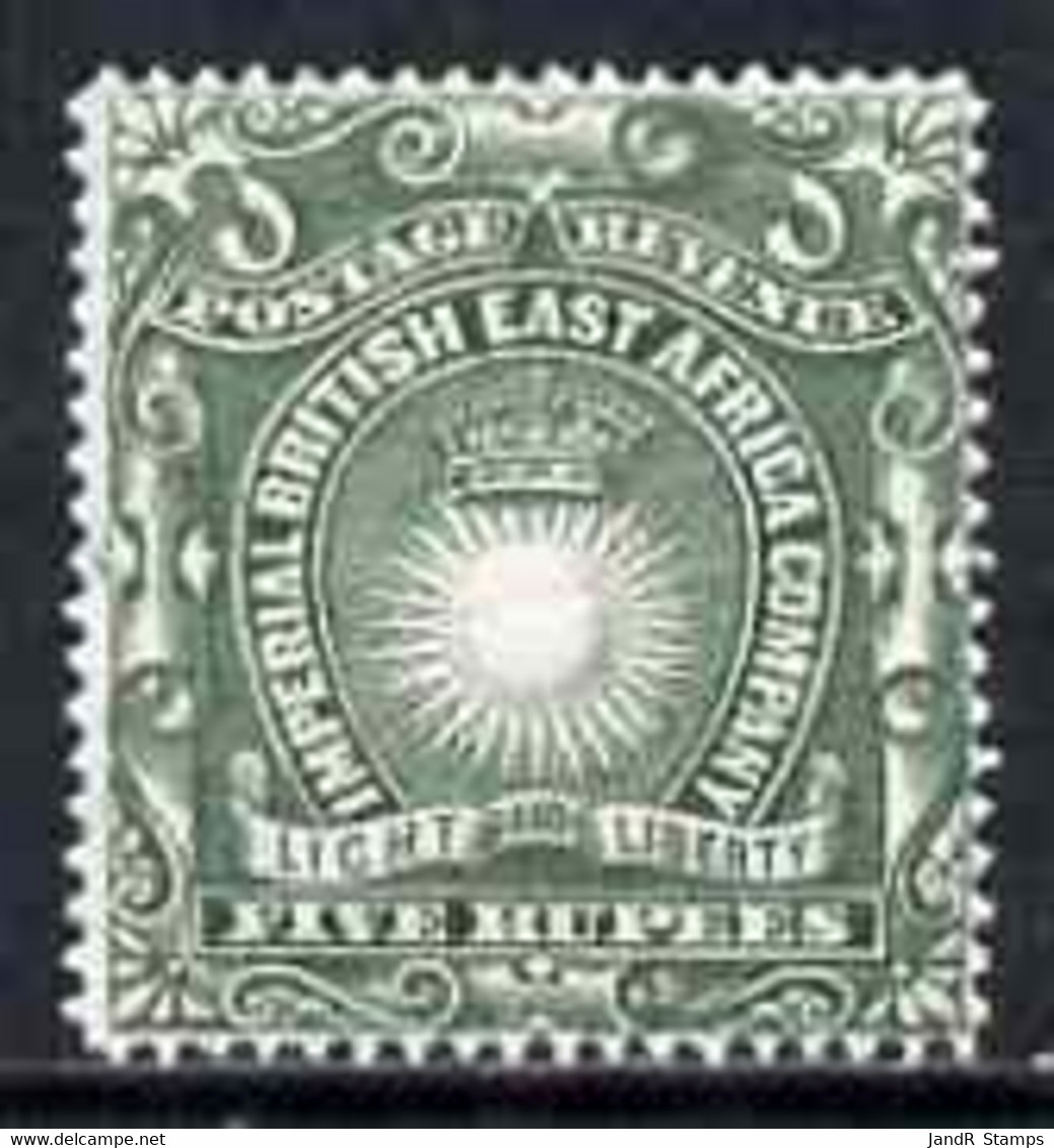Kenya, Uganda & Tanganyika - British East Africa 1890-95 Light & Liberty 5r Grey-green Mtd Mint SG19 - Sonstige & Ohne Zuordnung