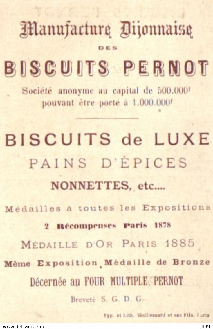 Chromos - Biscuits Pernot - Paris - Pains D'Epices - Nonnettes - Le Canotage - E 5186a - Pernot