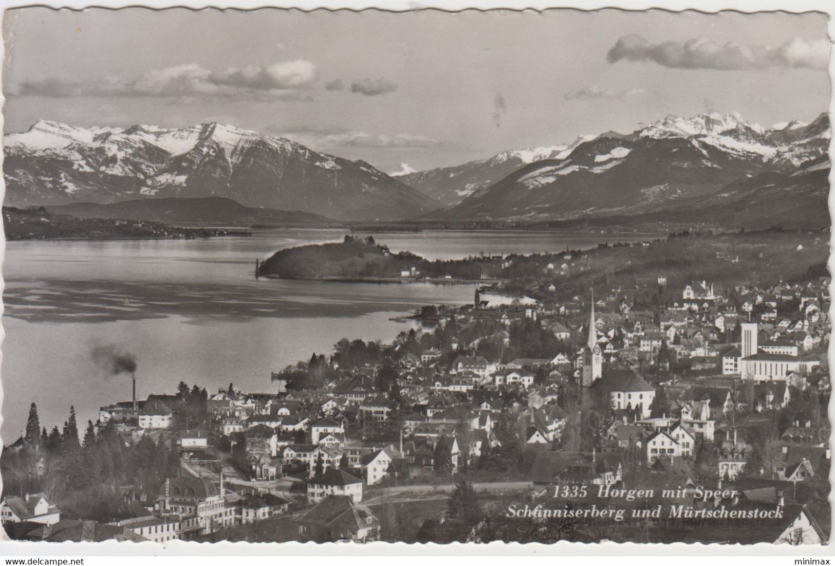 Carte Photo - Horgen Mit Speer  Schfinniserberg Und Mürtschenstock - Horgen