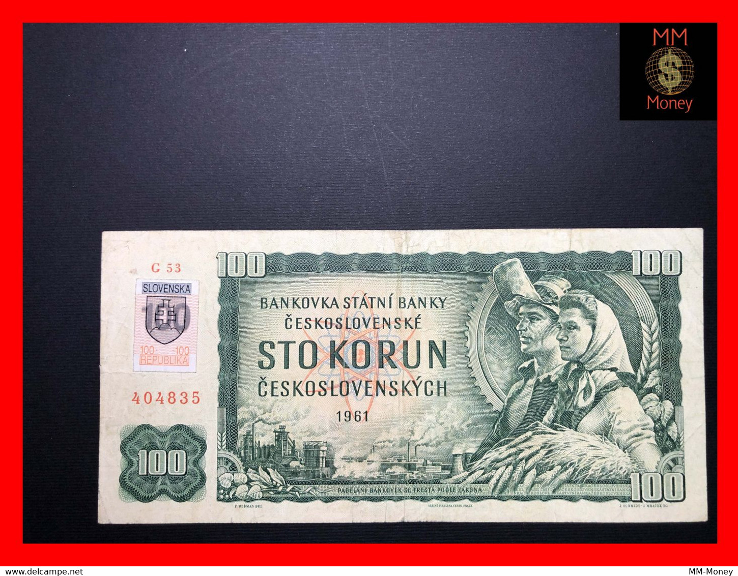 Slovakia  100 Korun  1993  P. 17 VF - Slovakia