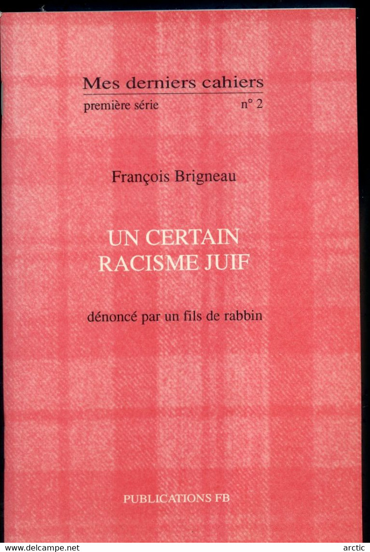 Un Certain Racisme Juif Dénoncé Par Un Fils De Rabbin - War 1914-18