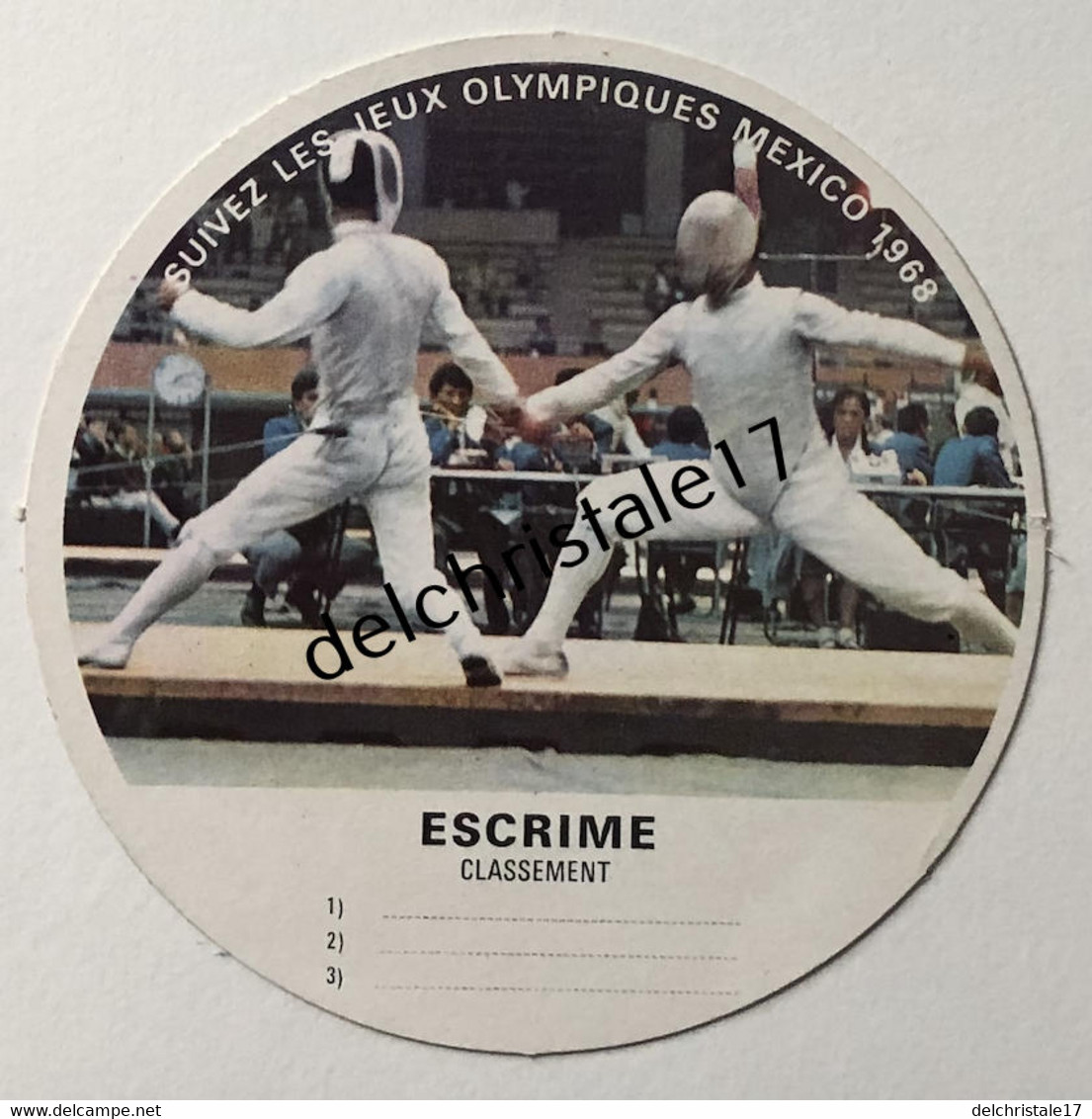 IM 0030 Image Vache Qui Rit Jeux Olympiques De Mexico 1968 - Escrime - Scherma