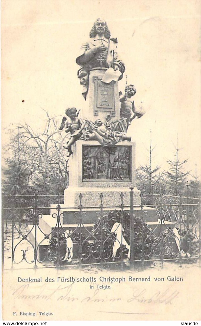 Telgte - Denkmal Des Fürstbischoffs .. 1903 AKS - Telgte