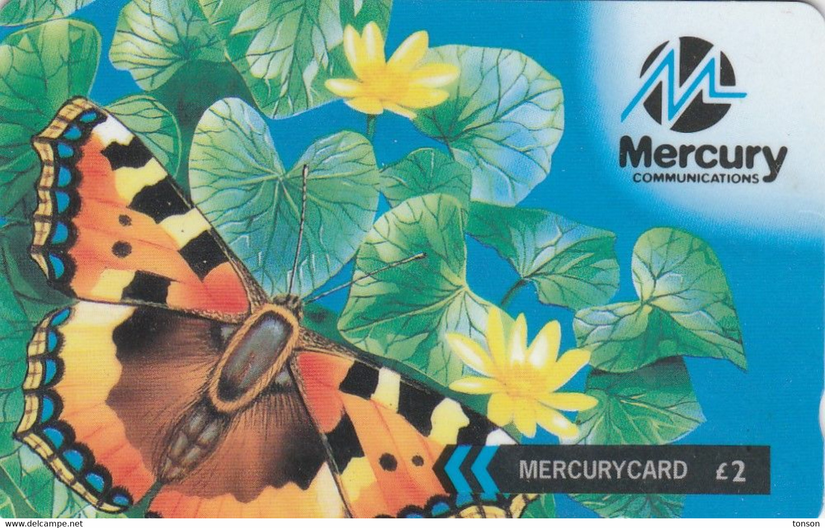 Mercury, MER434E, Butterfly (Mercury One2One), 2 Scans.   40MERC - Butterflies