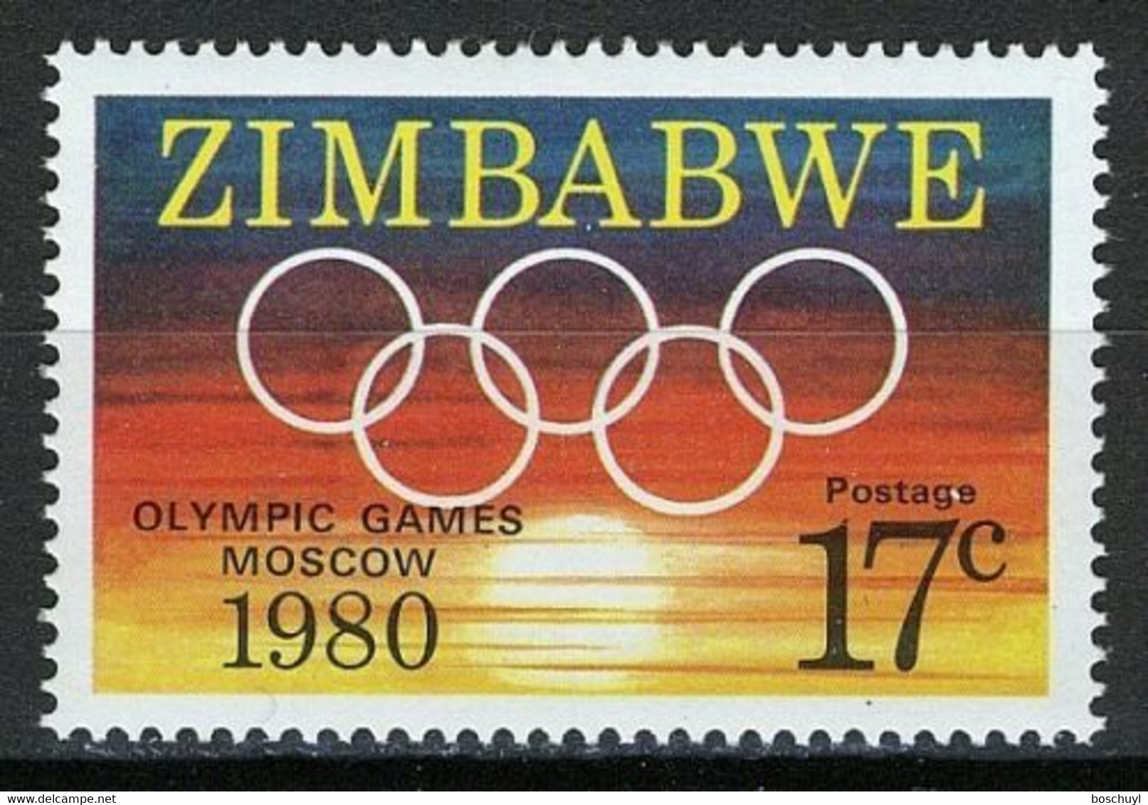 Zimbabwe, 1980, Olympic Summer Games Moscow, Sports, MNH, Michel 246 - Zimbabwe (1980-...)