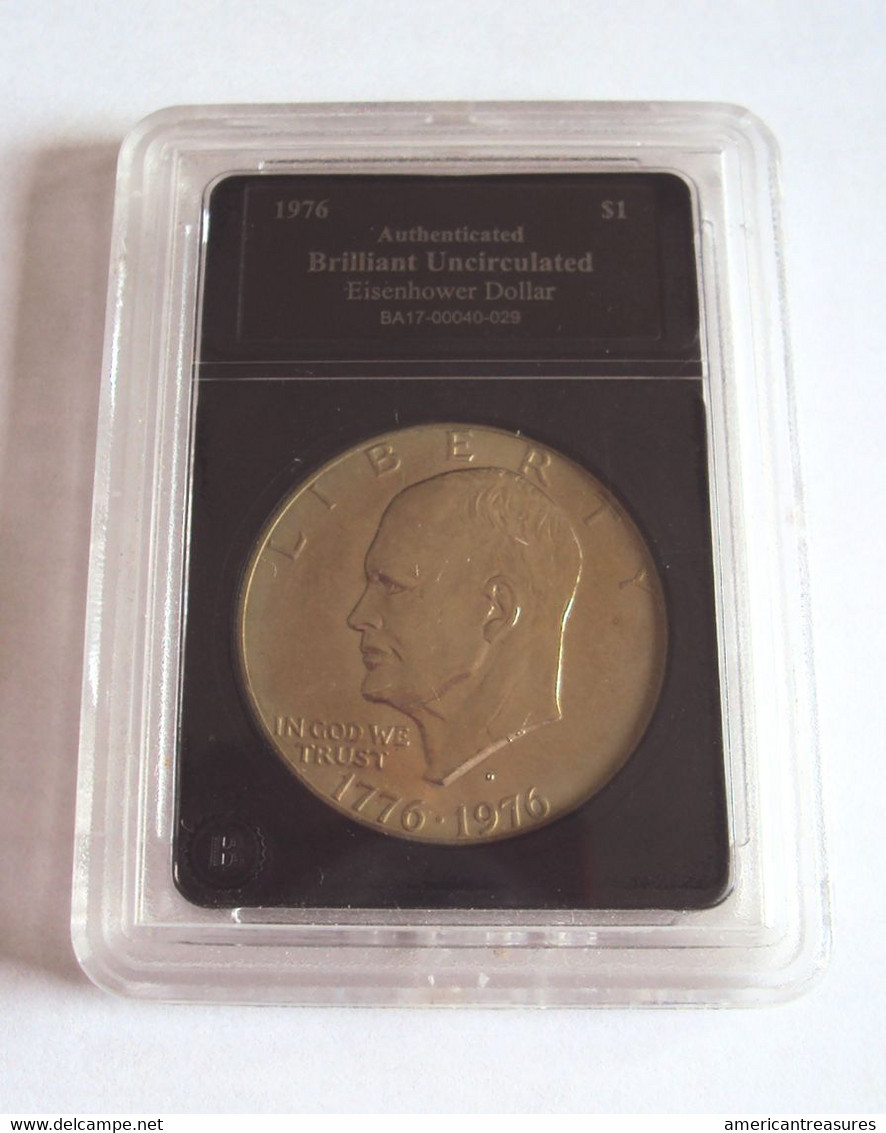 USA 1776-1976 Eisenhower 1 Dollar Coin Bicentennial Edition - BU - Collector's Item - 1971-1978: Eisenhower