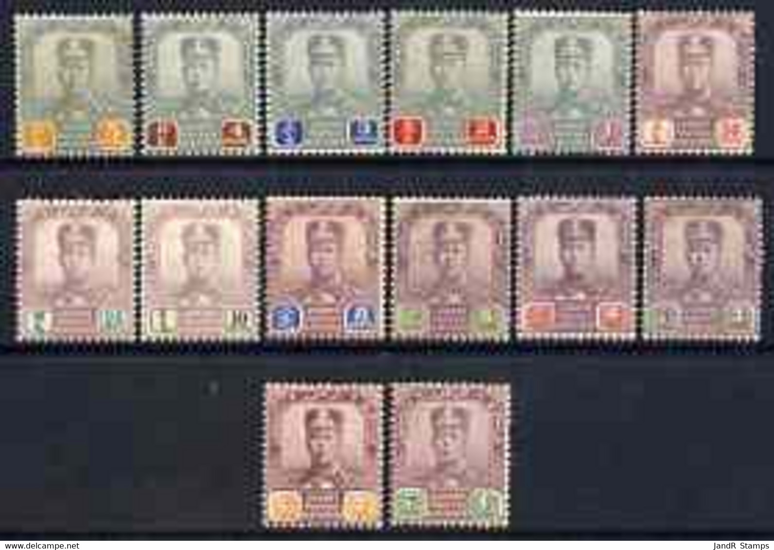 Malaya - Johore 1904 Sultan Set To $5, SG 61-74 Mainly Fine Mounted Mint Cat £235 - Malaya (British Military Administration)