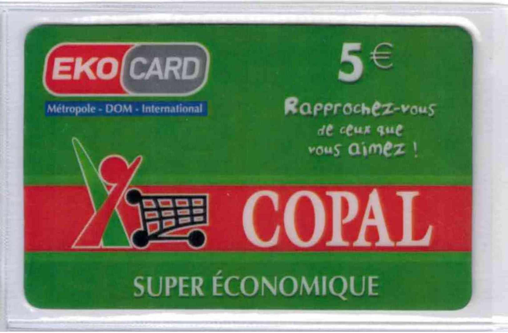 EKO CARD - COPAL - 5 € - Version Tirage : 3.000 Exemplaires - Type Numéro Verso 1 - Voir Scans - Antilles (French)