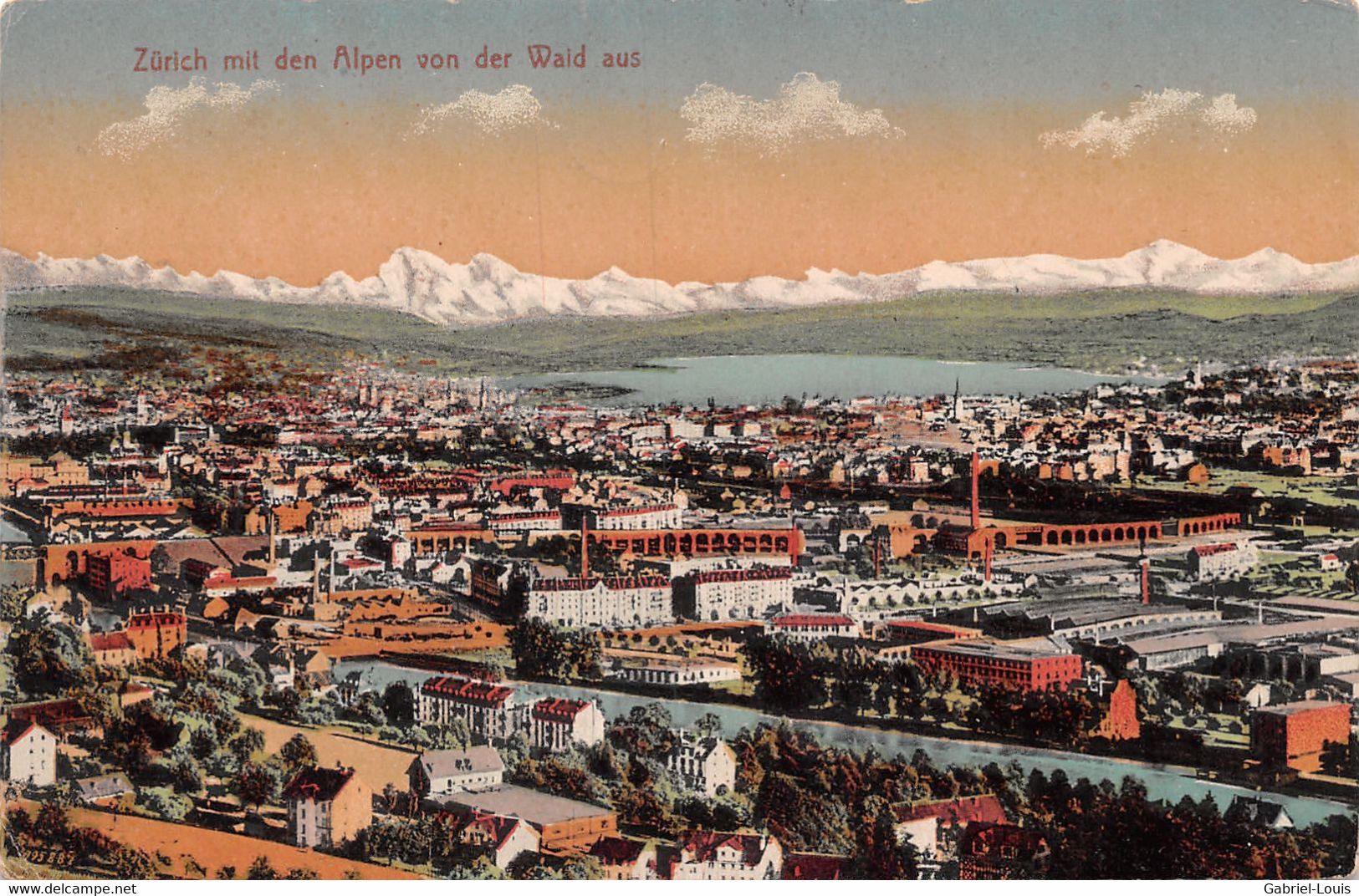 Zurich Mit Den Alpen Von Der Wald Aus - Wald