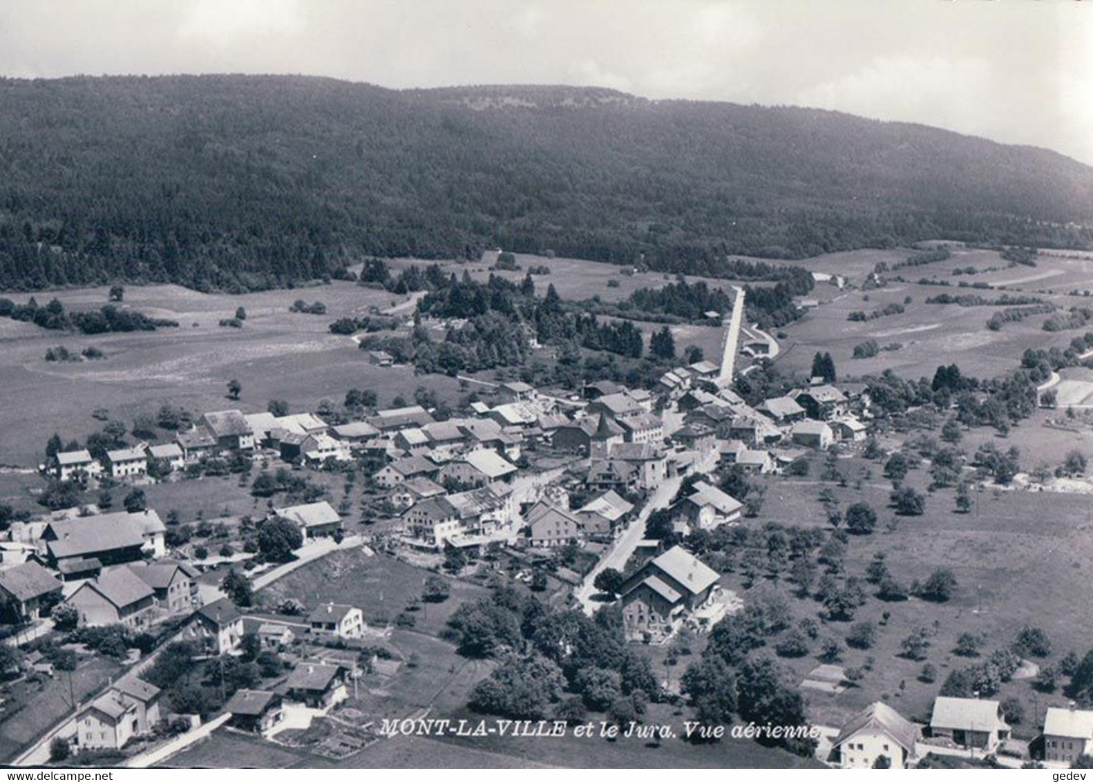 Mont La Ville VD Vu D'avion (11788) 10x15 - Mont-la-Ville