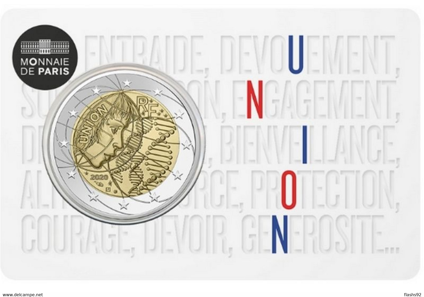 2 Euro Commemorative France 2020 Recherche Medicale Version UNION - Frankrijk