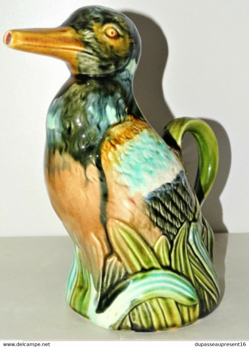 PICHET CANARD BARBOTINE marqué ONNAING N° 712 COLLECTION VITRINE déco XXe