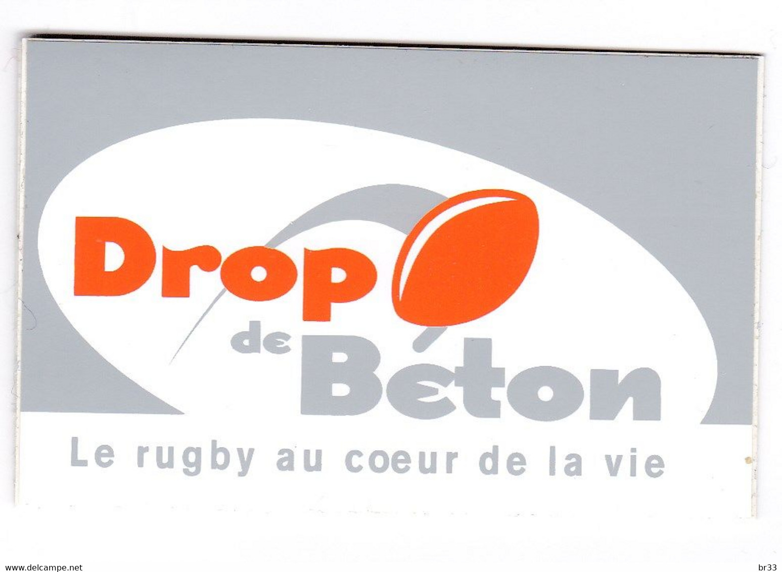 Sticker Autocollant Rugby Drop De Béton - Rugby