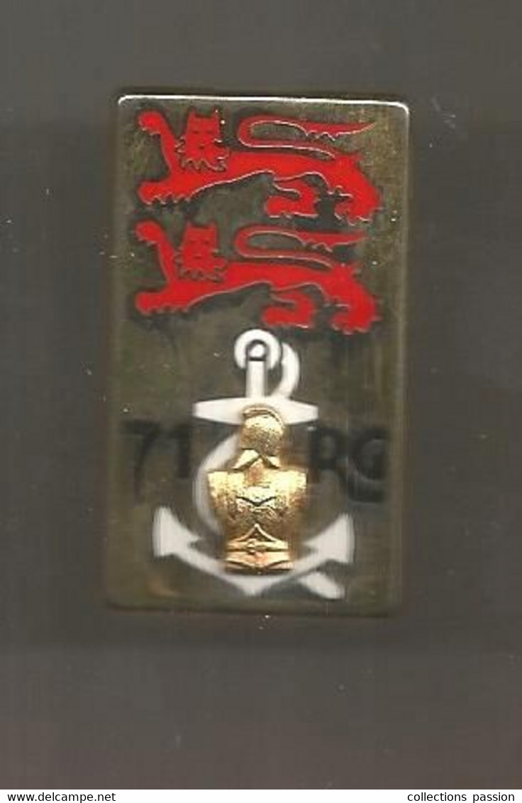 Insigne , Militaria , 71 E REGIMENT DU GENIE , Fraisse Paris G 2149 ,2 Scans, Frais Fr 1.95 E - Army