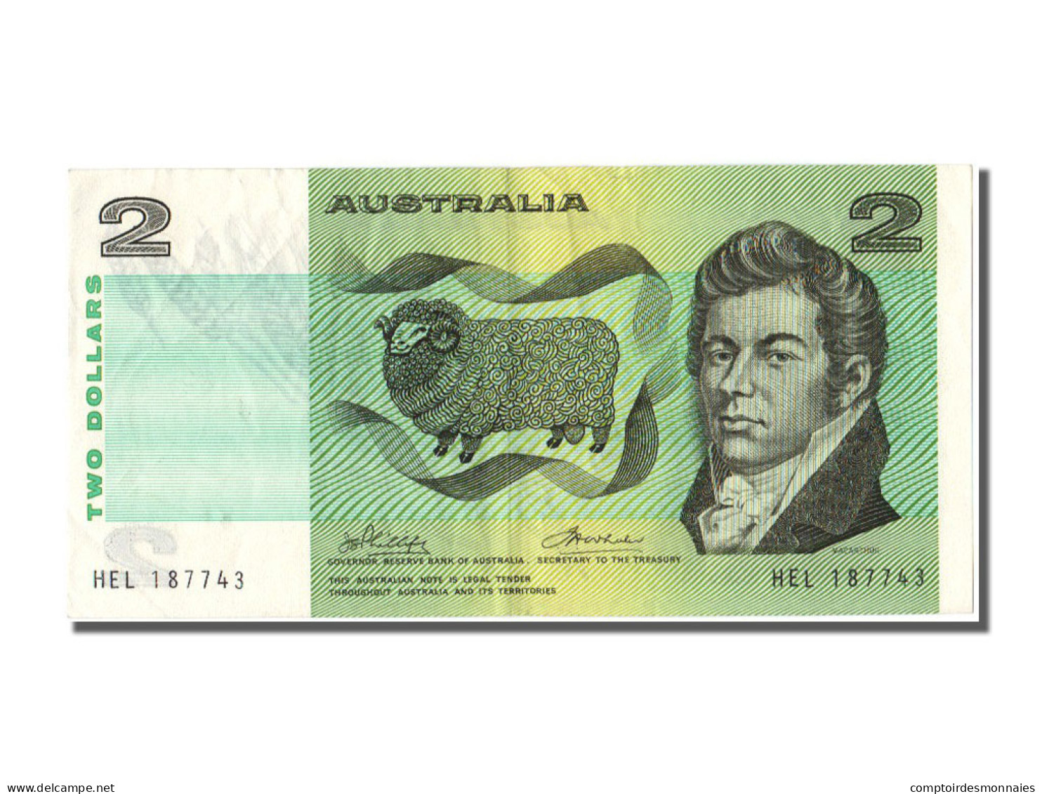 Billet, Australie, 2 Dollars, 1974, TTB - Otros & Sin Clasificación