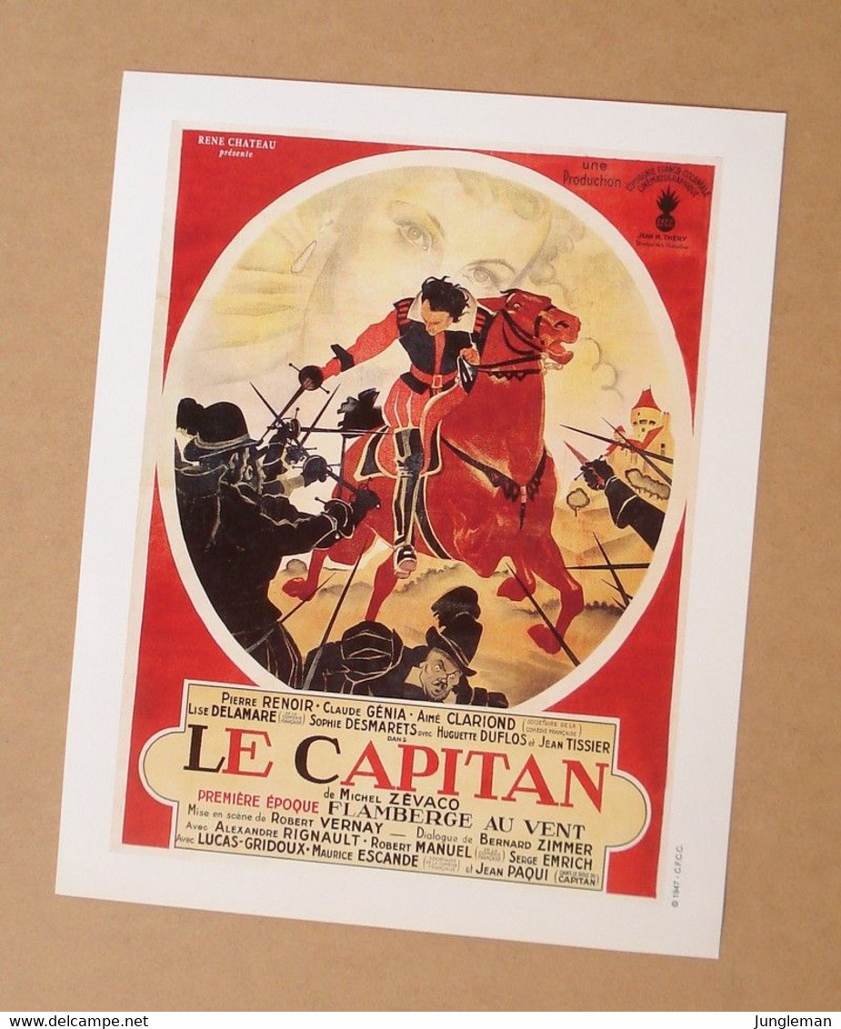 Affiche - Affichette - Poster Le Capitan, Flamberge Au Vent, 1ère époque - Pierre Renoir, Claude Génia De Robert Vernay - Posters