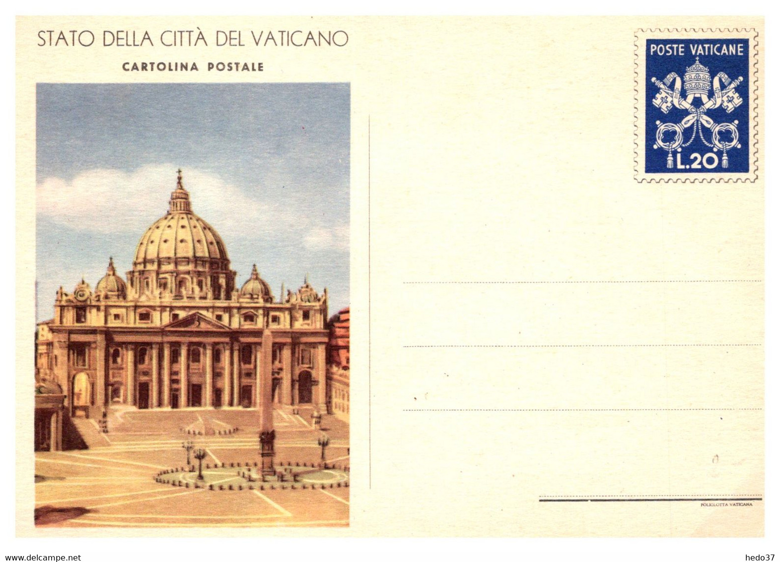 Vatican - Entiers Postaux - Interi Postali