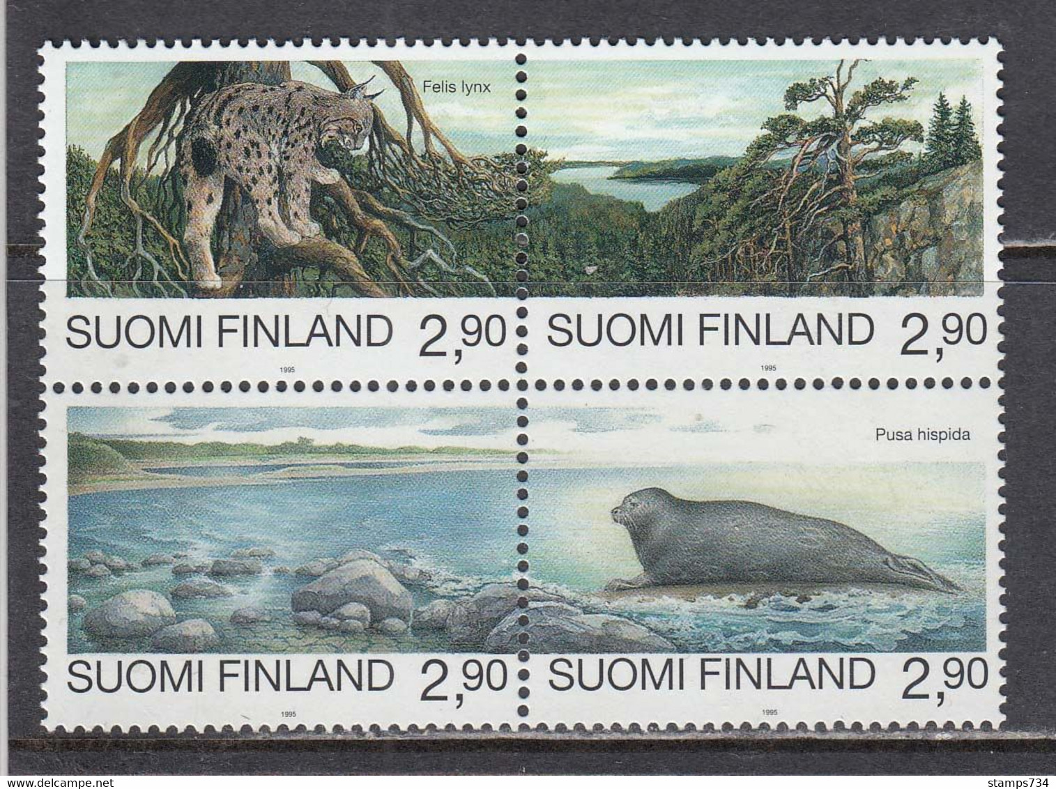 Finland 1995 - Natural Reserve, Mi-Nr. 1291/94, MNH** - Nuovi