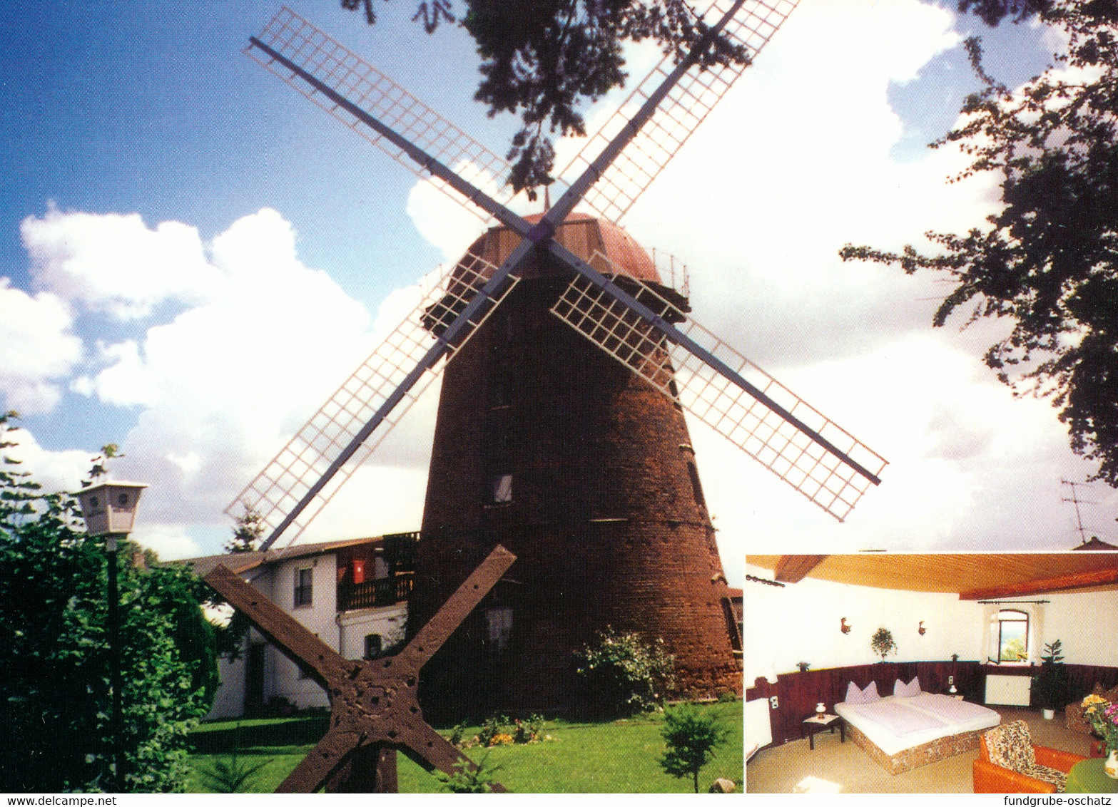 AK Rheinsberg Restaurant & Pension Holländer Mühle Windmühle - Rheinsberg